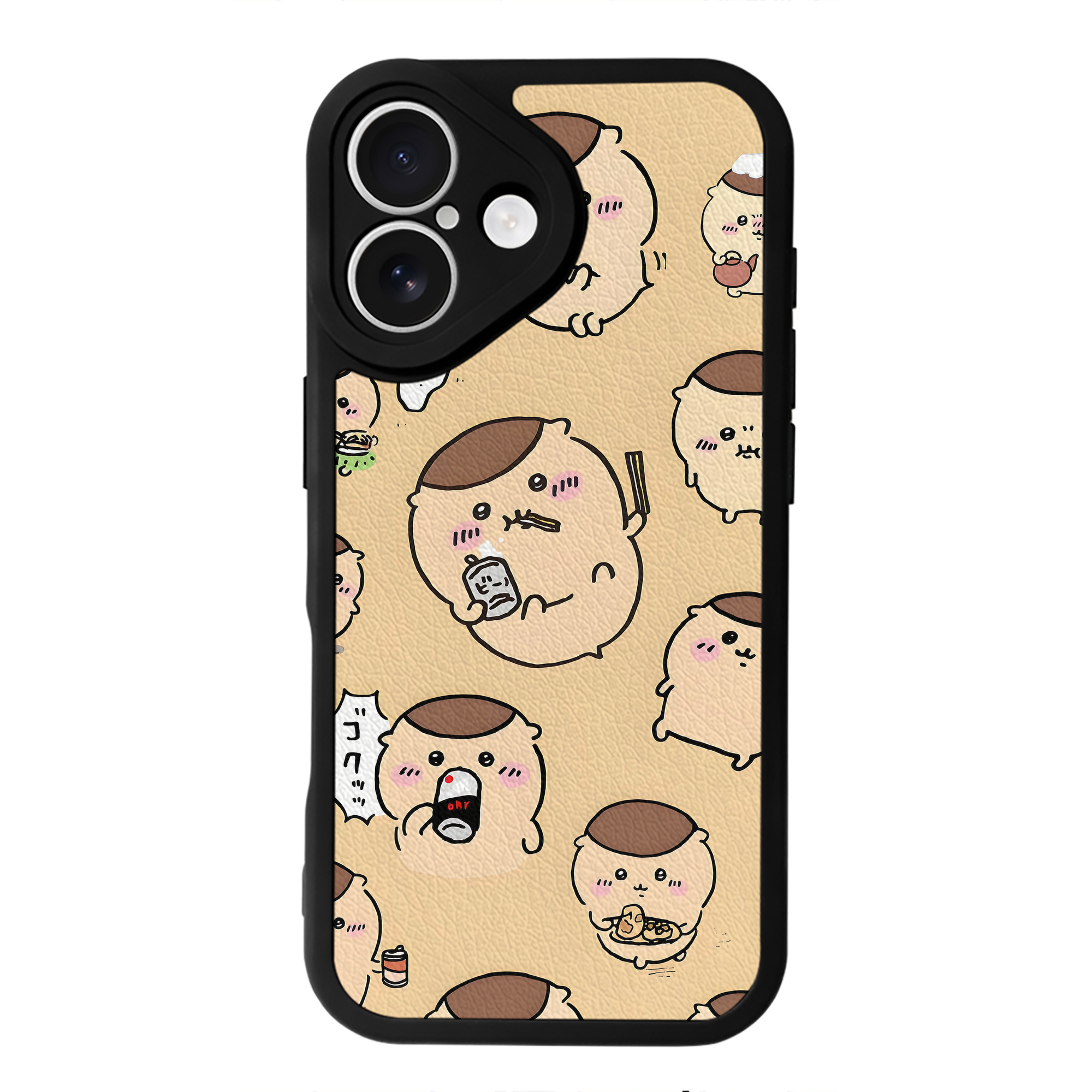 （画像用） ちいかわ Chii-kawa 【iPhone 16シリーズ対応】シリコンスマホケース（レザー調） 材質：シリコン